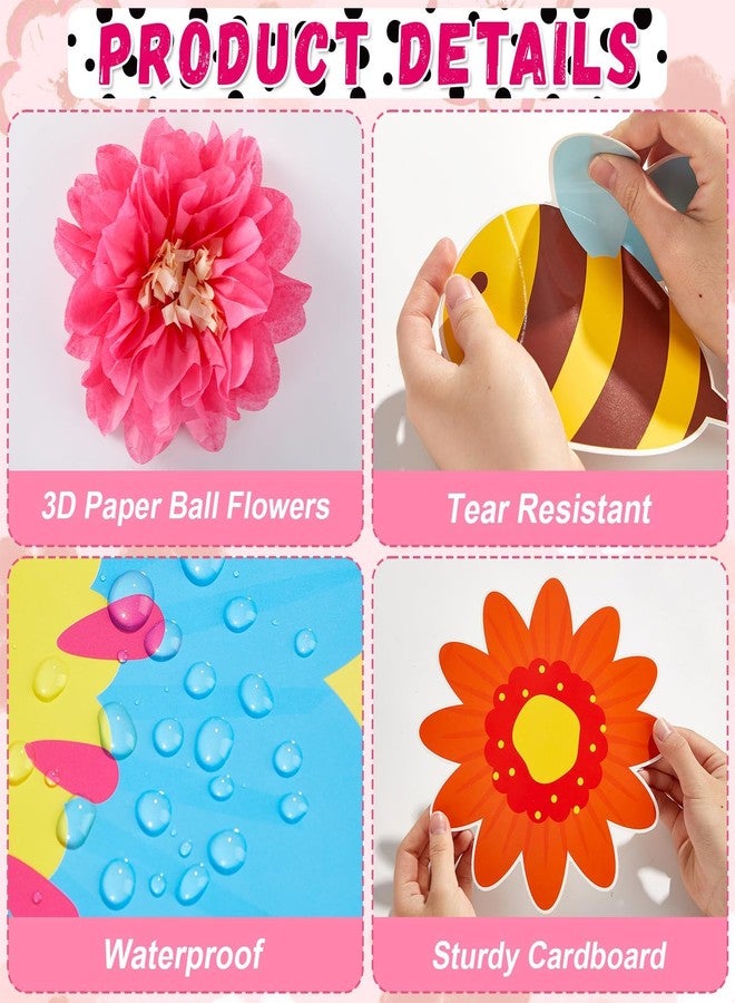 Justforjoyful زينة لوحة إعلانات القراءة على شكل زهور، مصنوعة من زهور ورقية ثلاثية الأبعاد وكرات بوم بوم، مثالية للعودة إلى المدرسة. تساعد القراءة الزهرية على تنمية العقل، وهي مناسبة لتزيين الفصل الدراسي. تتضمن المجموعة قوالب قص لحدود لوحة الإعلانات، ولوازم مدرسية. - Image 3